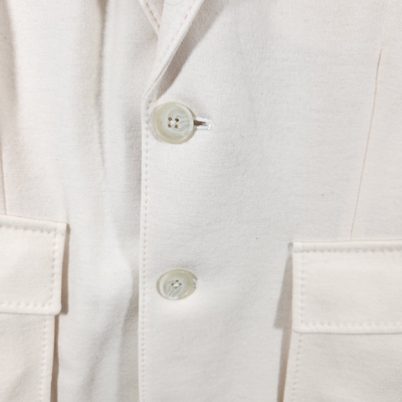 polo ralph lauren wool ivory 2 button blazer sz 14 womens classic career luxury - Picture 3 of 10
